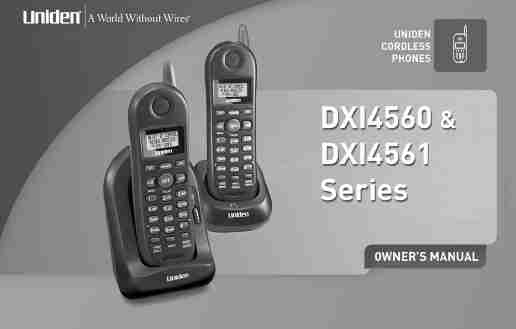 Uniden Cordless Telephone DX14560 Series, DX14561 Series-page_pdf
